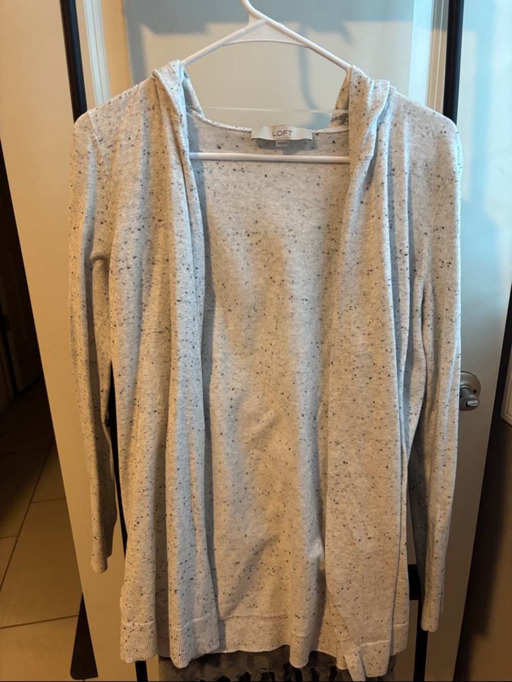Loft Hooded Speckled Cardigan